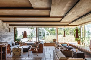 Thiết kế nội thất shop theo phong cách Rustic